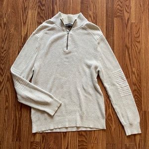 Express Quarter Zip Sweater, Men's L
